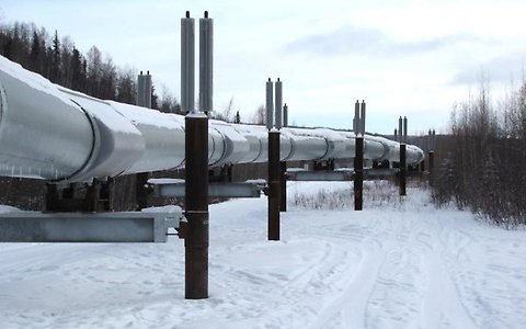 Long Pipeline in Snow
