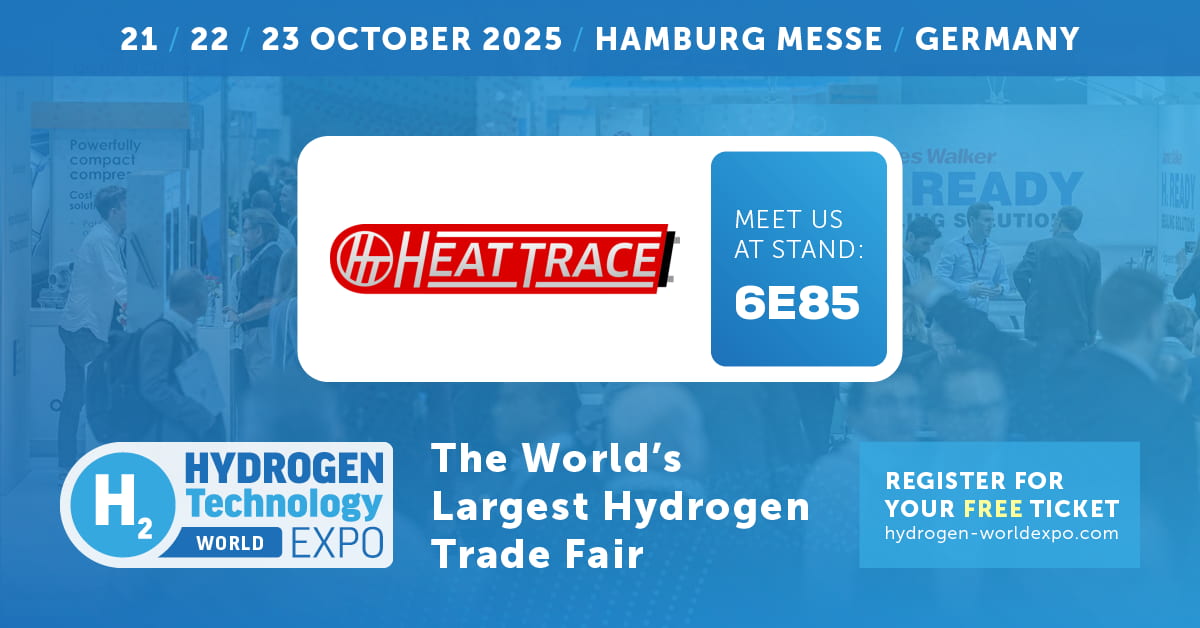 A wall of hard hats with the words "Does Heat Tracing Need Safety Certification?" on top